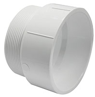 4 in. Size PVC Male Adapter (MPT x H)