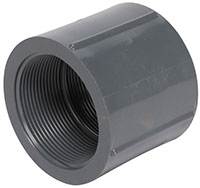 Item # 036114, Xirtec® PVC Sch. 80 - Coupling (FNPT x FNPT) On IPEX