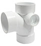 3 x 3 x 3 x 1 1/2 in. Size Sanitary Tee with Right Side Inlet (H x H x H x H)